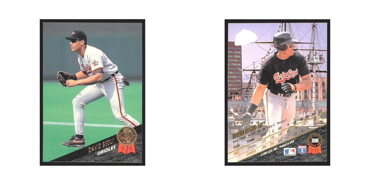 1993 Leaf David Segui Orioles #306