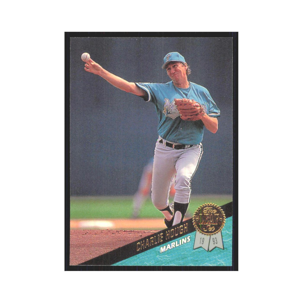 1993 Leaf Charlie Hough Florida Marlins #384