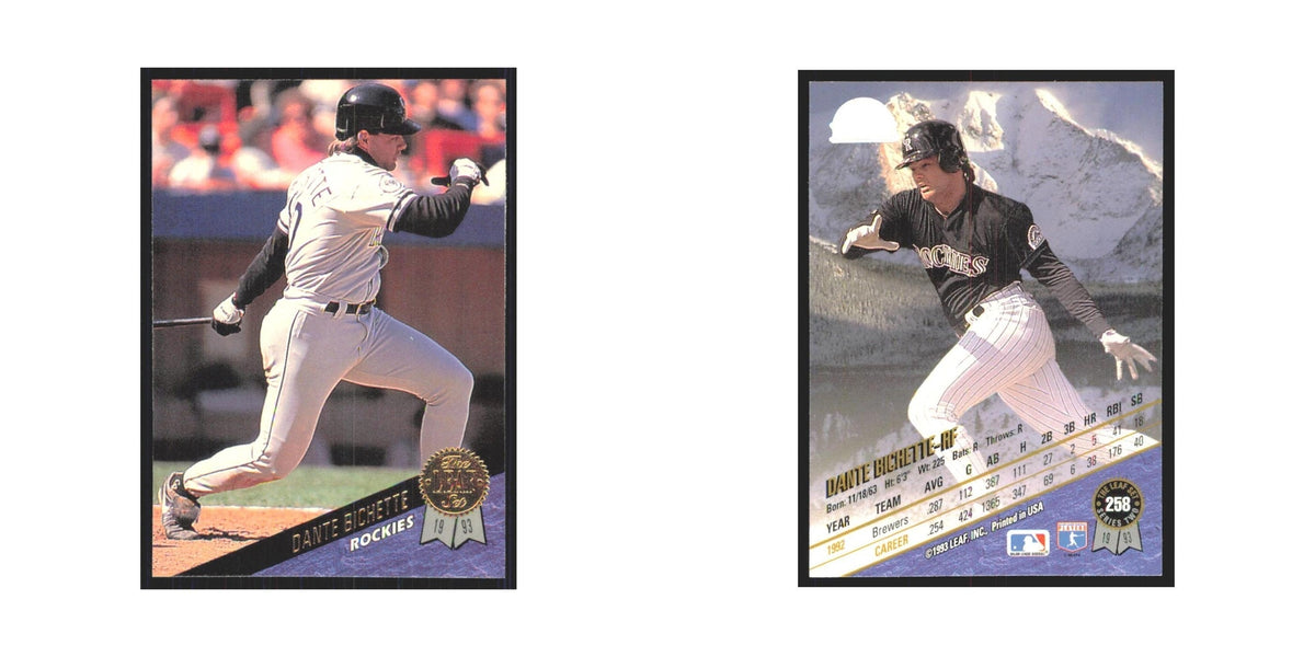 1993 Leaf Dante Bichette Rockies #258