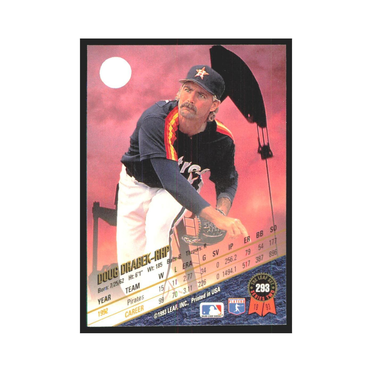 1993 Leaf Doug Drabek Astros #293