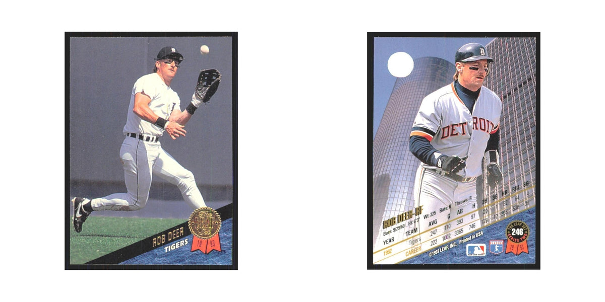 1993 Leaf Rob Deer Tigers #246