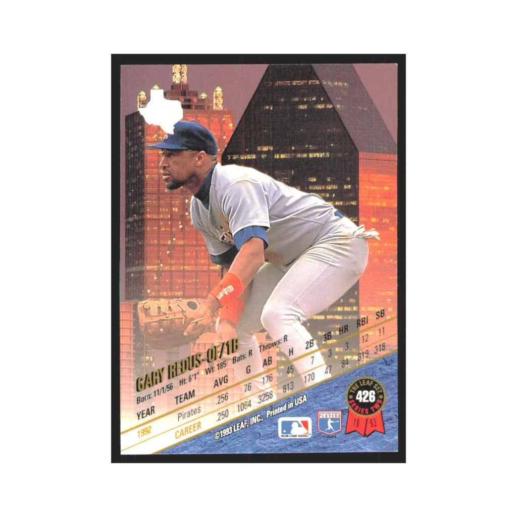 1993 Leaf Gary Redus Rangers #426