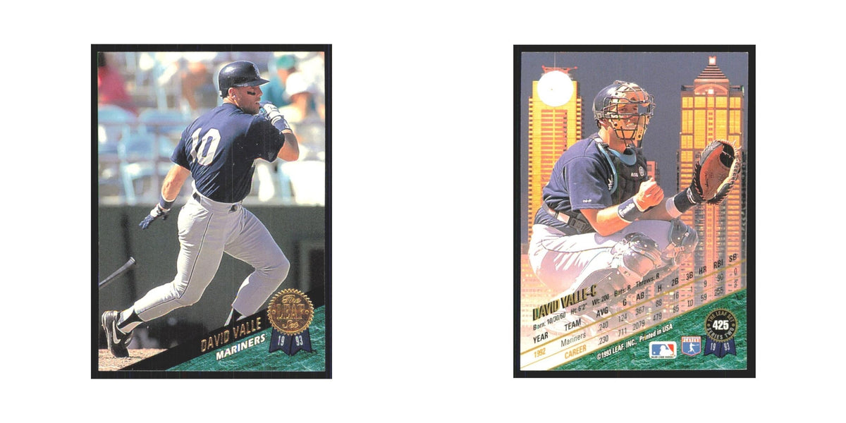 1993 Leaf David Valle Mariners #425