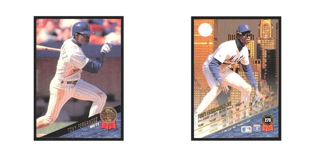 1993 Leaf Tony Fernandez Mets #273
