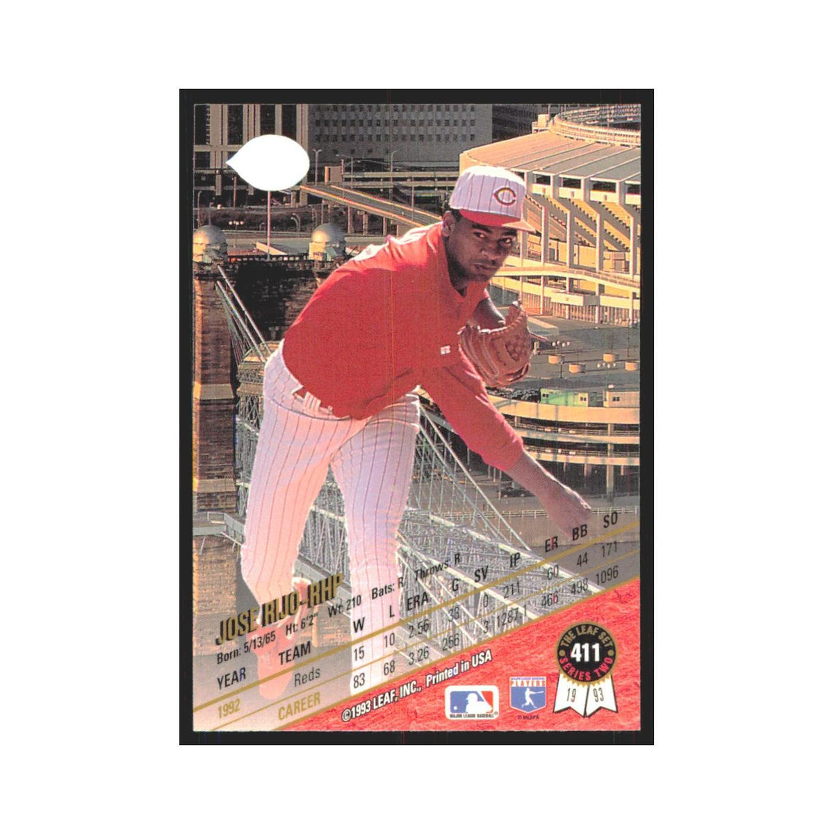 1993 Leaf Jose Rijo Reds #411