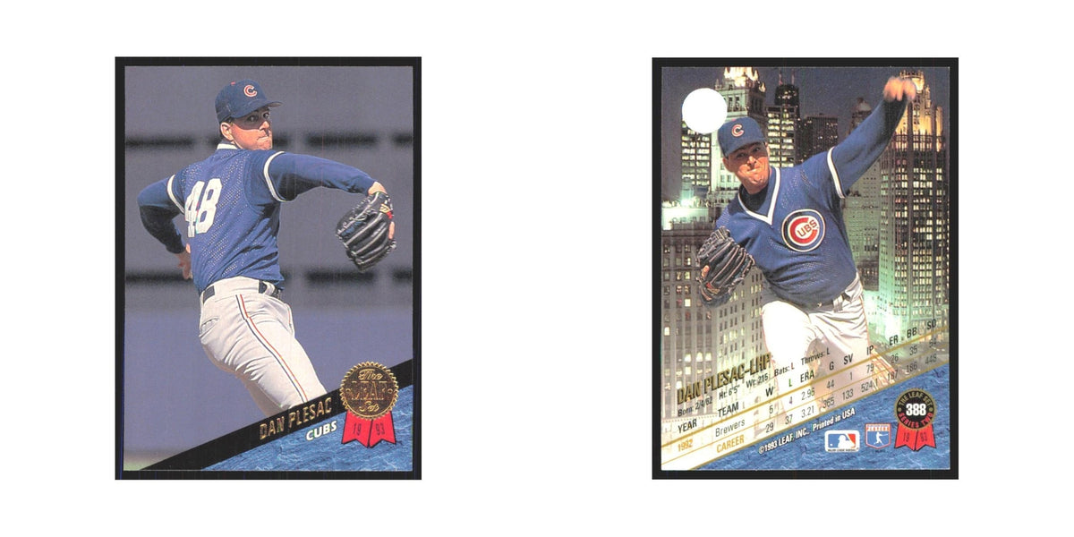 1993 Leaf Dan Plesac Cubs #388