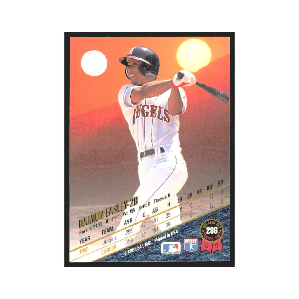 1993 Leaf Damion Easley Angels #286
