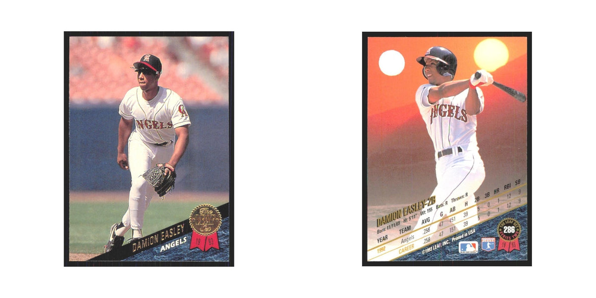 1993 Leaf Damion Easley Angels #286