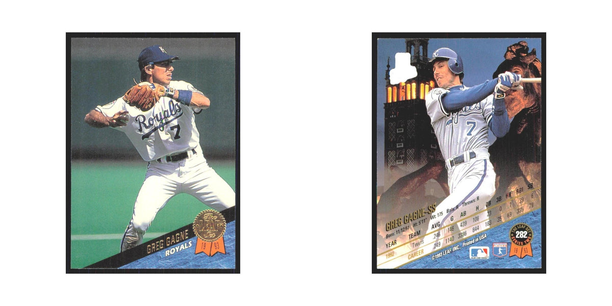 1993 Leaf Greg Gagne Royals #282
