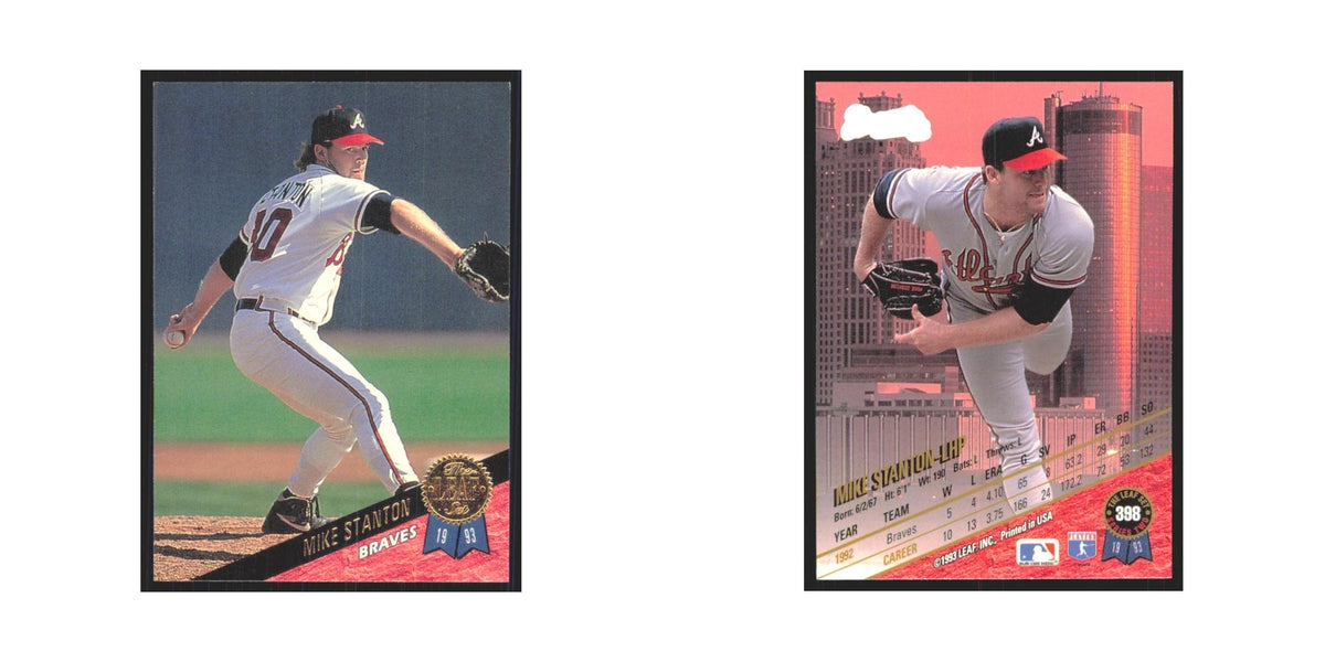 1993 Leaf Mike Stanton Braves #398