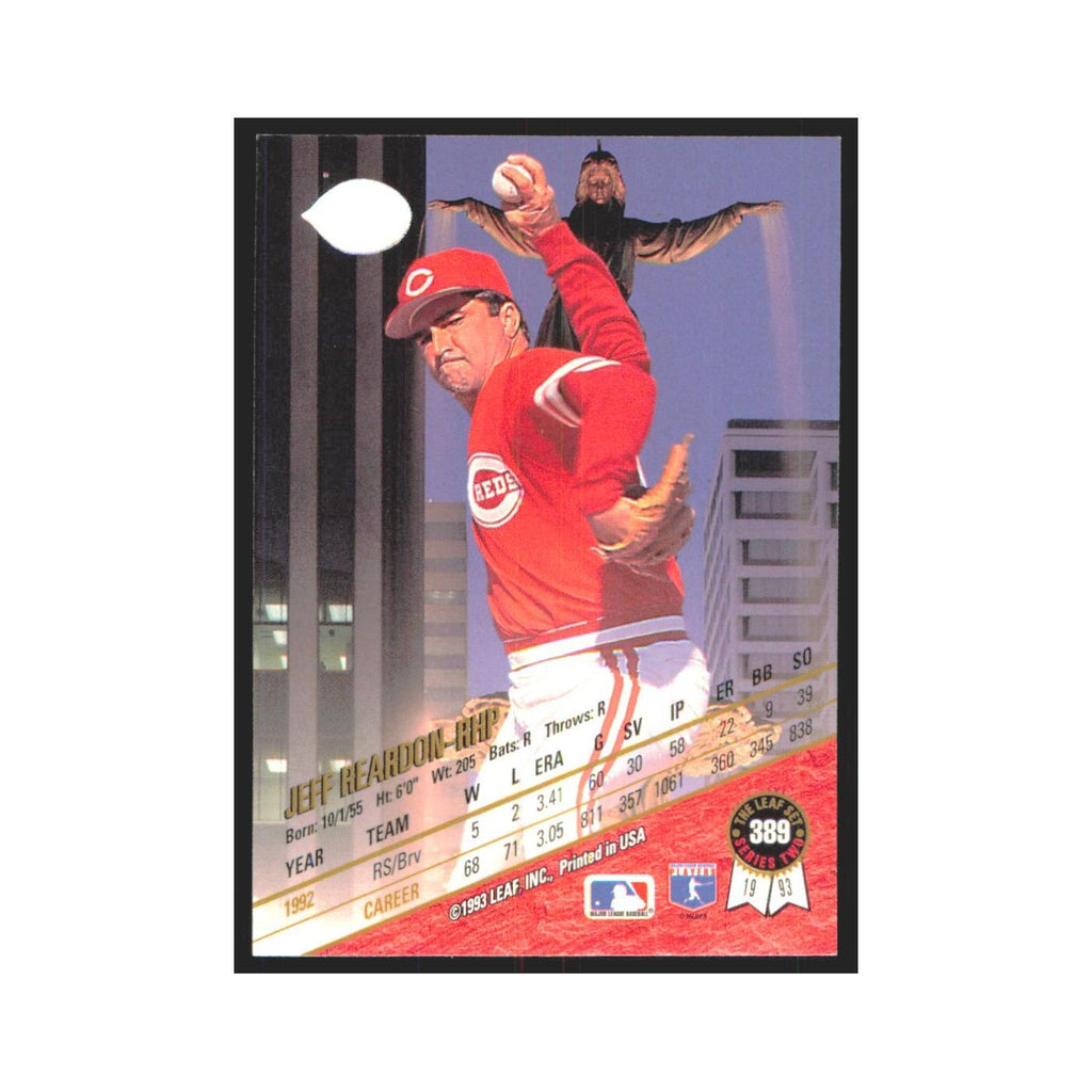 1993 Leaf Jeff Reardon Reds #389