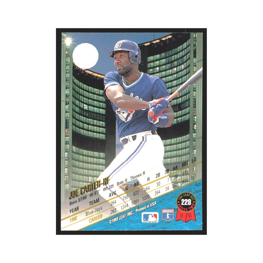 1993 Leaf Joe Carter Blue Jays #228