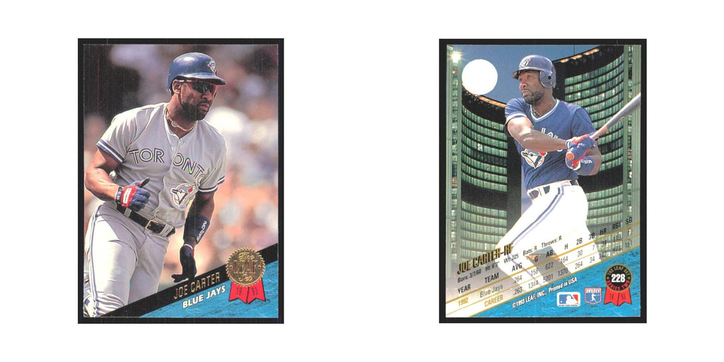 1993 Leaf Joe Carter Blue Jays #228