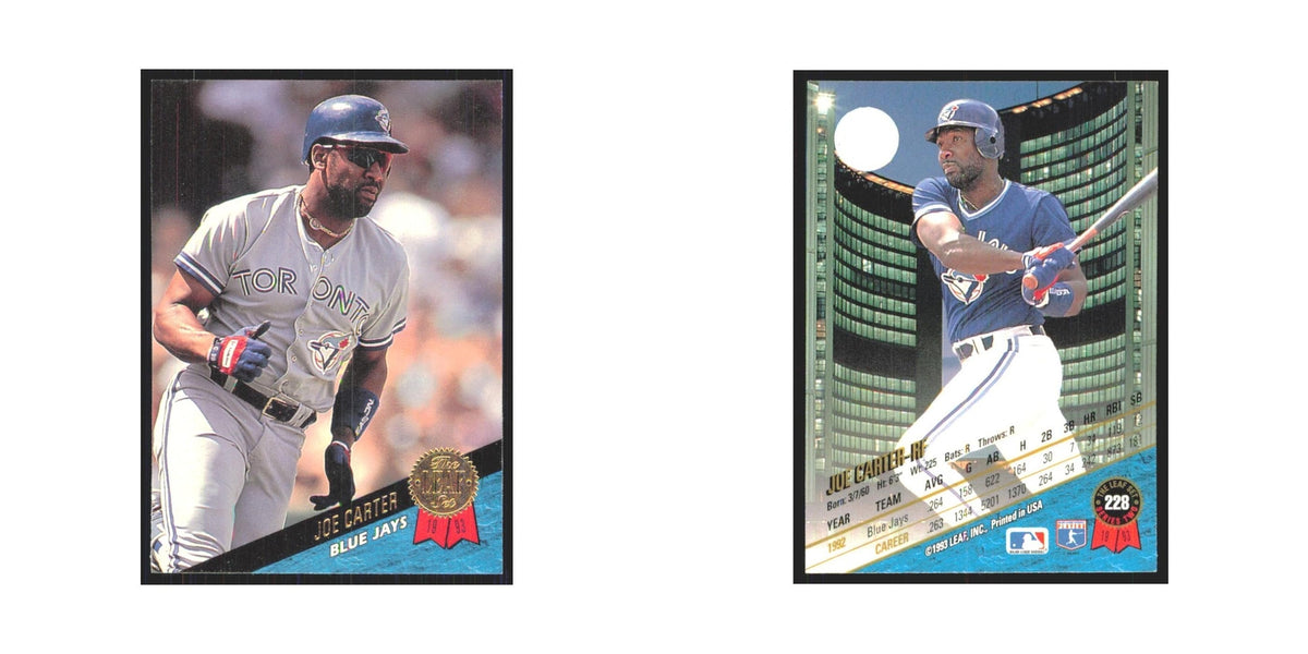 1993 Leaf Joe Carter Blue Jays #228