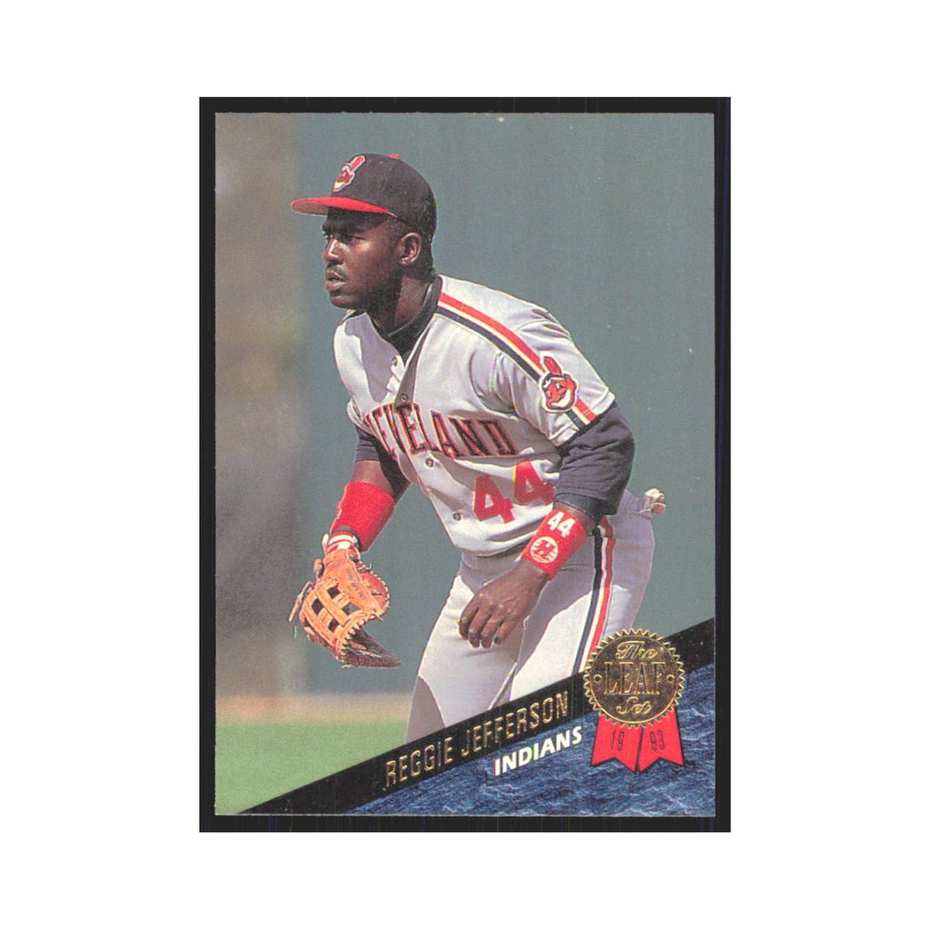 1993 Leaf Reggie Jefferson Indians #302