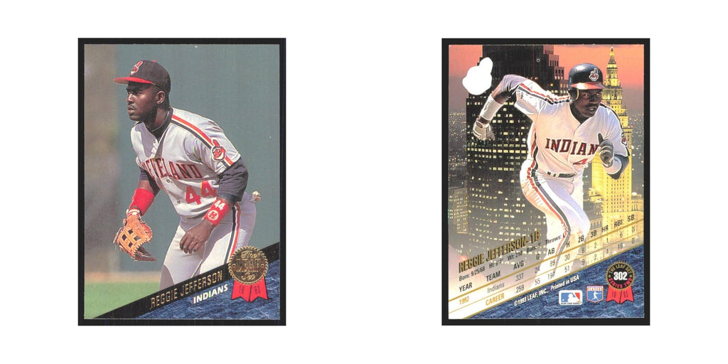 1993 Leaf Reggie Jefferson Indians #302