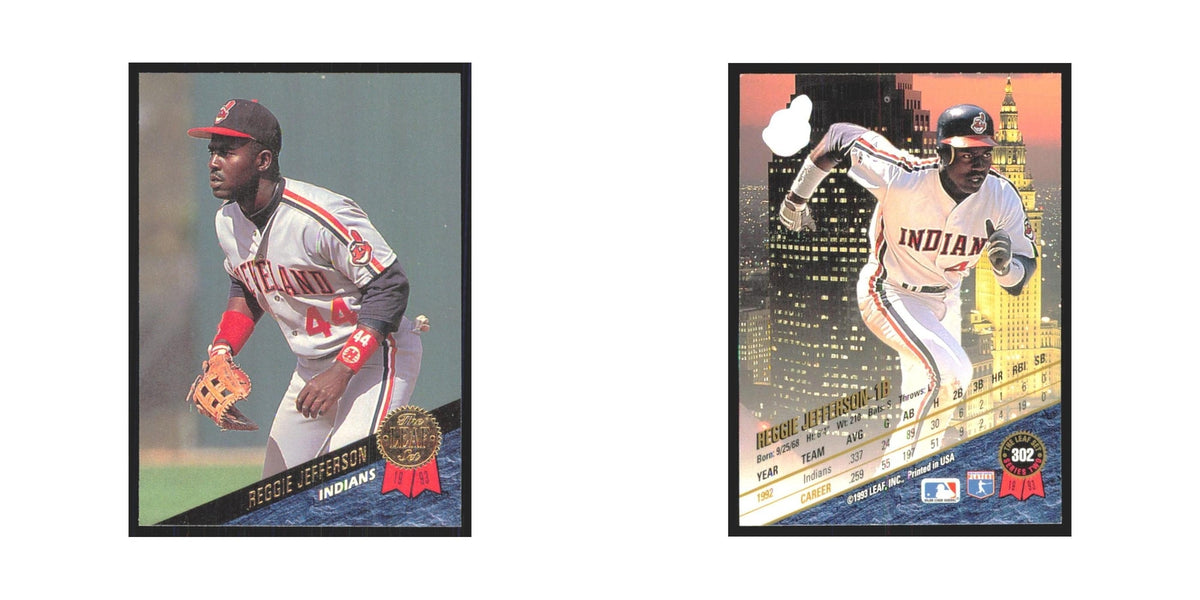 1993 Leaf Reggie Jefferson Indians #302