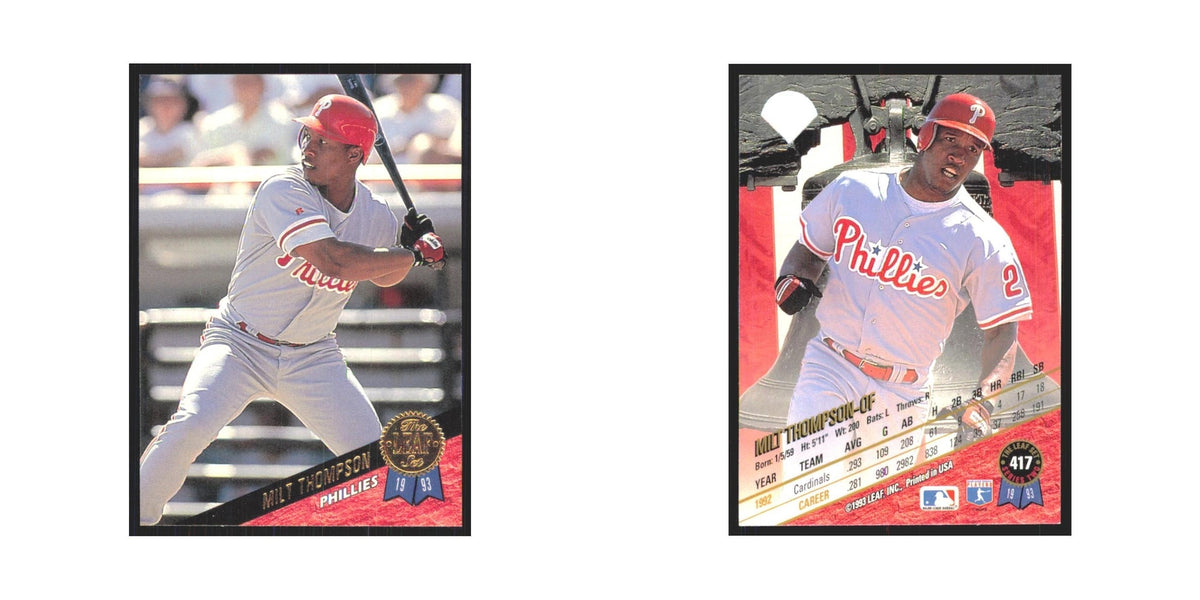 1993 Leaf Milt Thompson Phillies #417