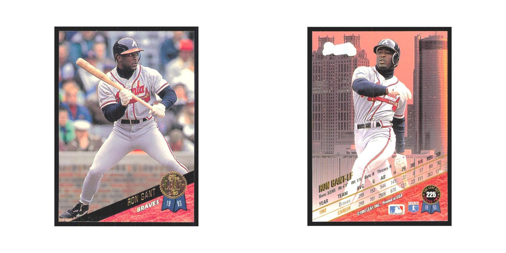 1993 Leaf Ron Gant Braves #225