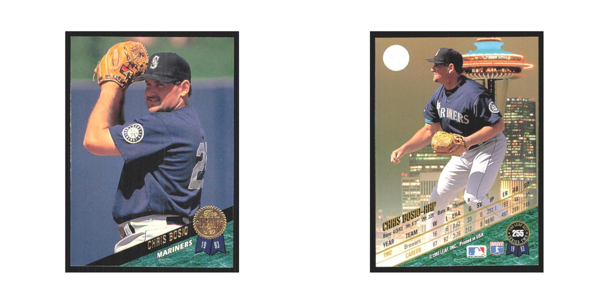 1993 Leaf Chris Bosio Mariners #255