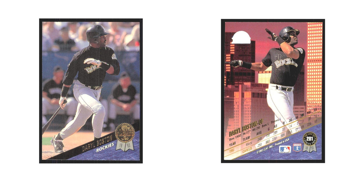 1993 Leaf Daryl Boston Rockies #281