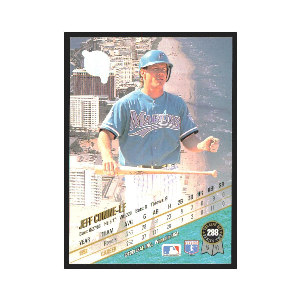 1993 Leaf Jeff Conine Florida Marlins #288