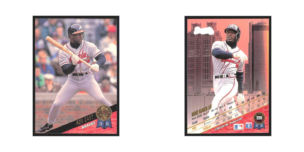 1993 Leaf Ron Gant Braves #225