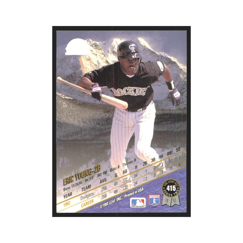 1993 Leaf Eric Young Rockies #415