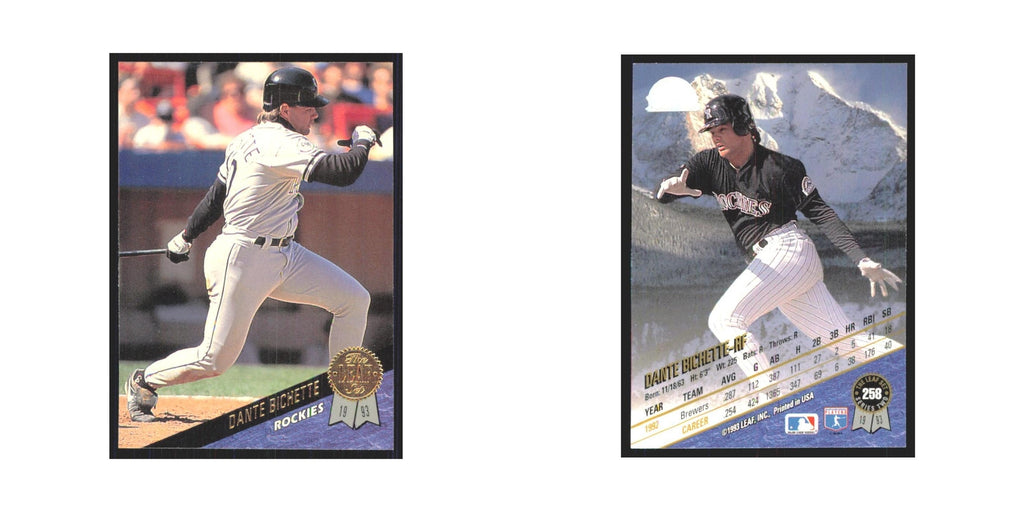 1993 Leaf Dante Bichette Rockies #258