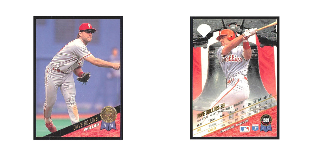1993 Leaf Dave Hollins Phillies #239