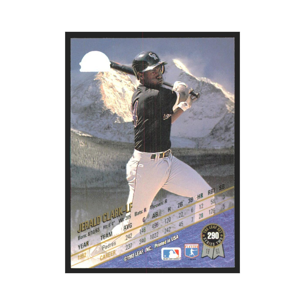 1993 Leaf Jerald Clark Rockies #290