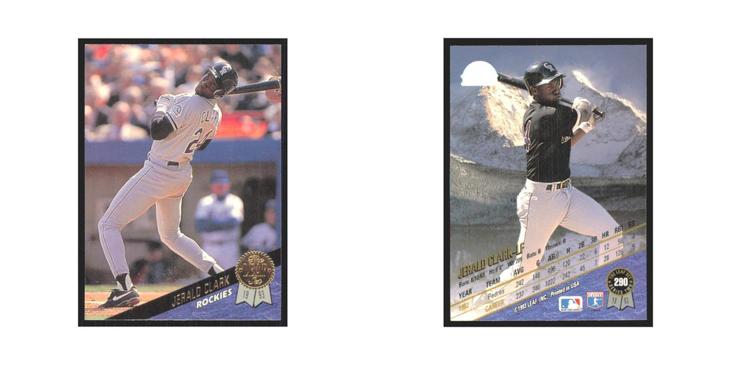 1993 Leaf Jerald Clark Rockies #290