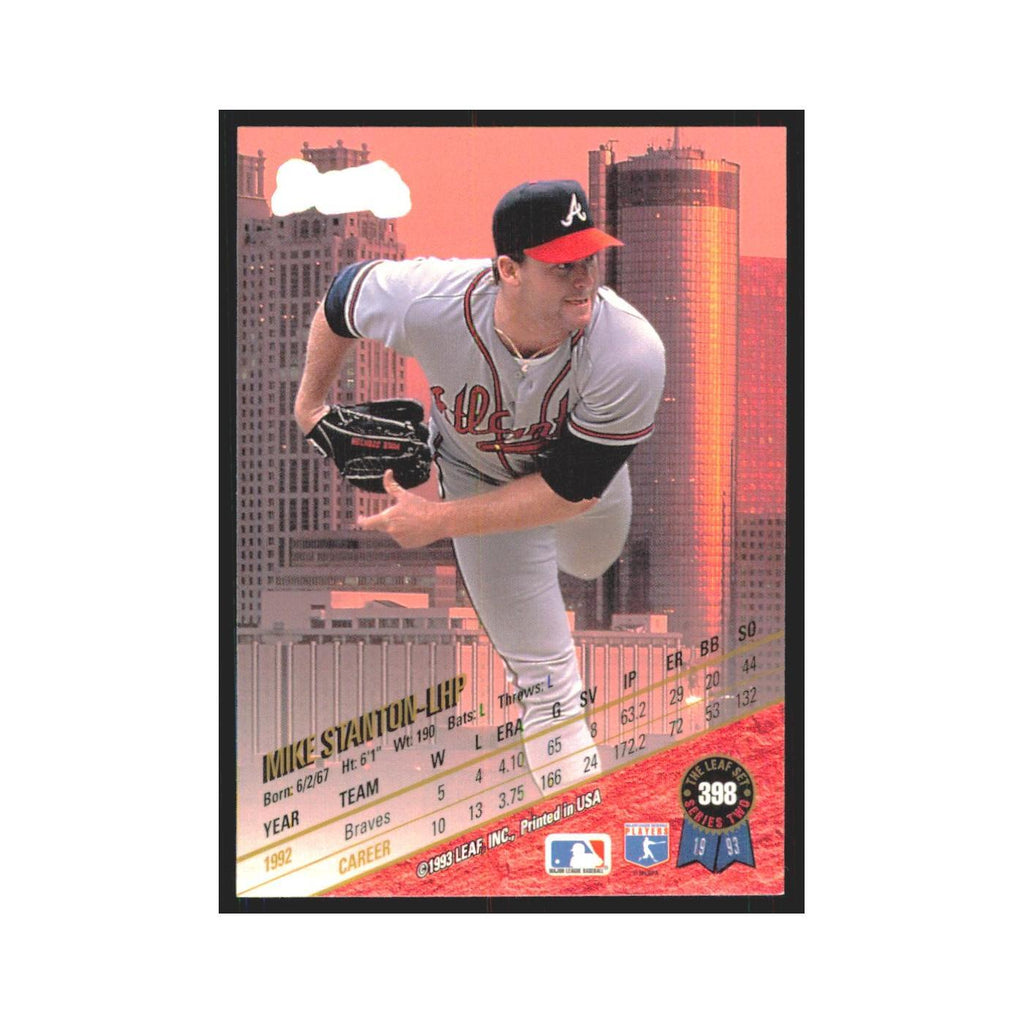 1993 Leaf Mike Stanton Braves #398