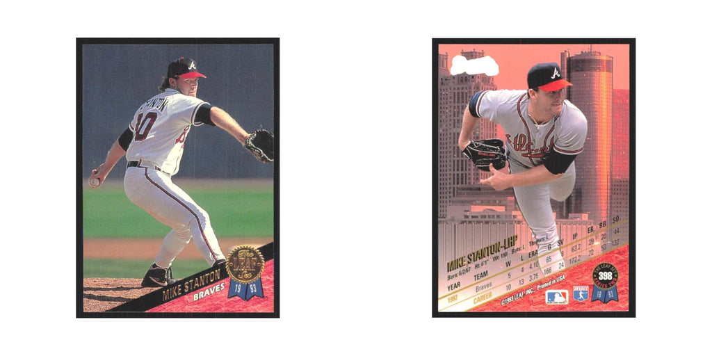 1993 Leaf Mike Stanton Braves #398