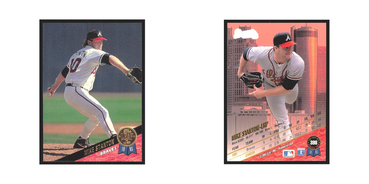 1993 Leaf Mike Stanton Braves #398