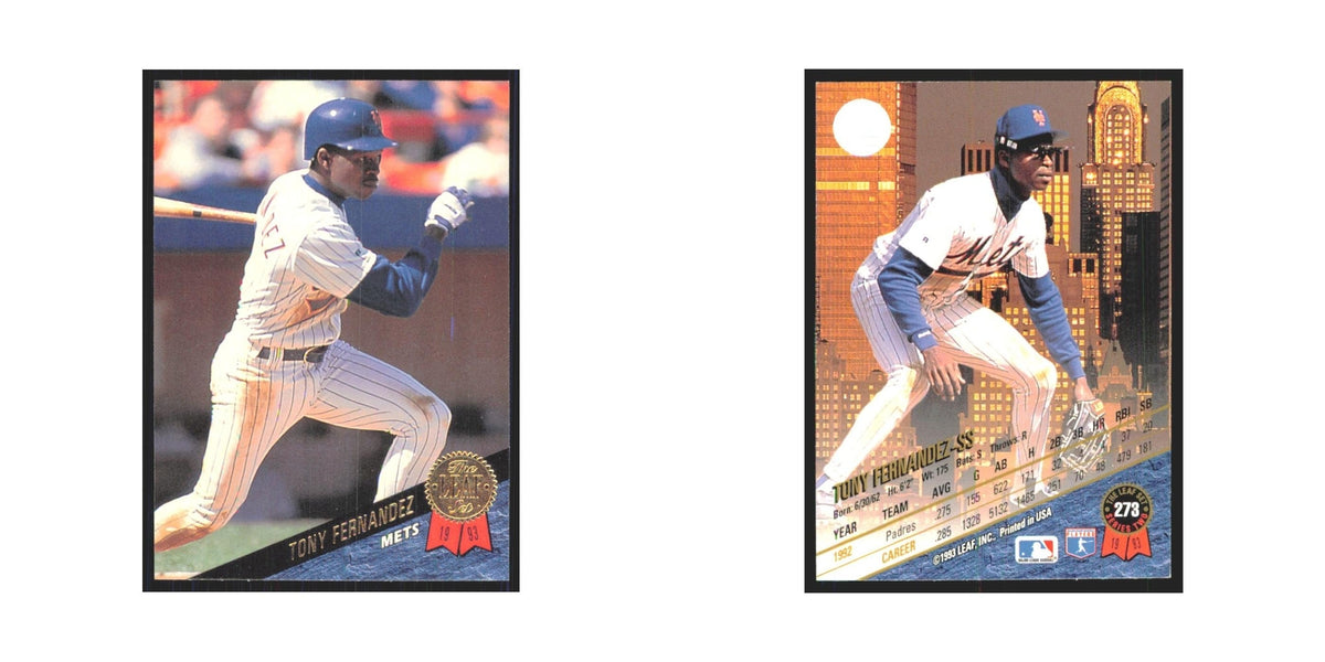 1993 Leaf Tony Fernandez Mets #273