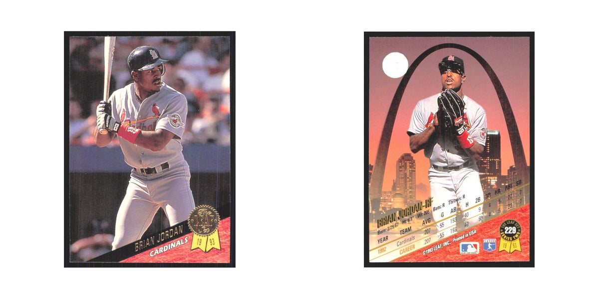 1993 Leaf Brian Jordan Cardinals #229