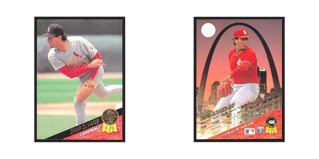 1993 Leaf Omar Olivares Cardinals #438