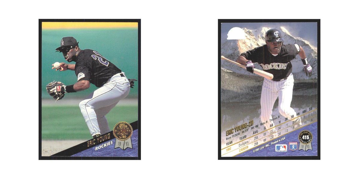 1993 Leaf Eric Young Rockies #415