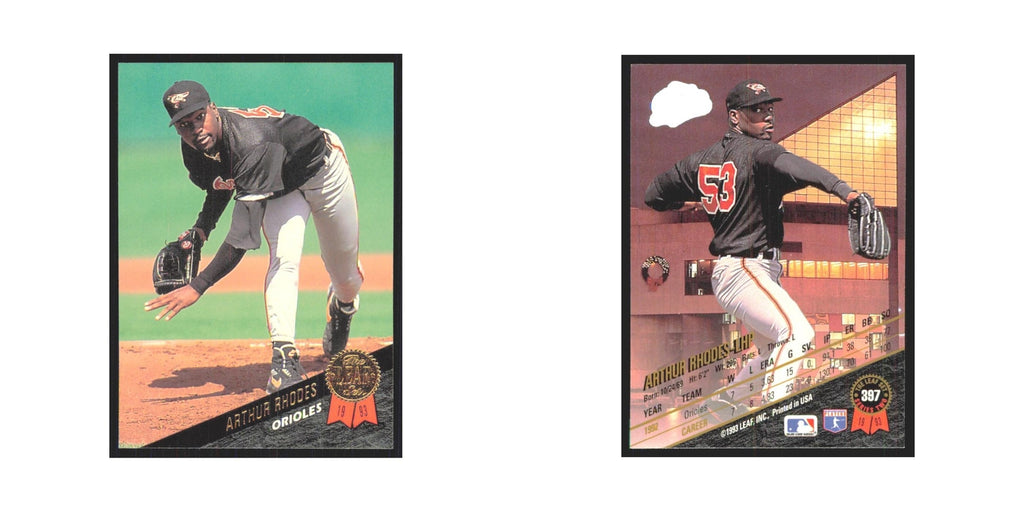1993 Leaf Arthur Rhodes Orioles #397