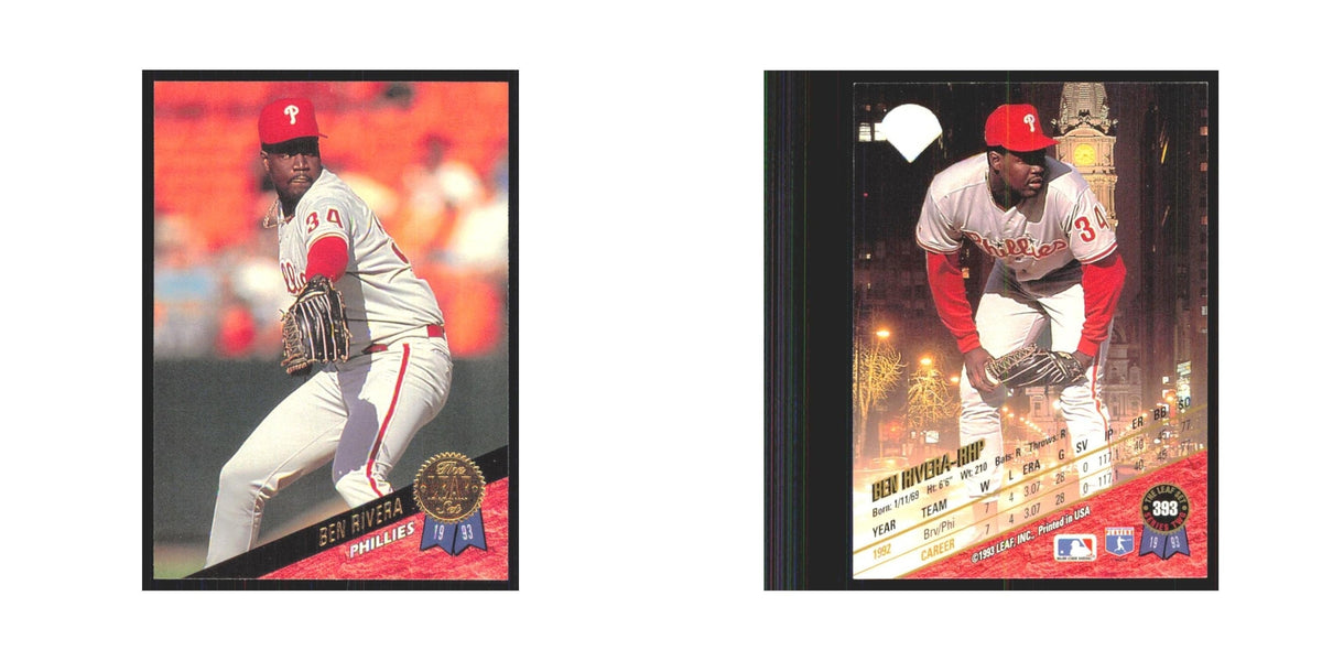 1993 Leaf Ben Rivera Phillies #393