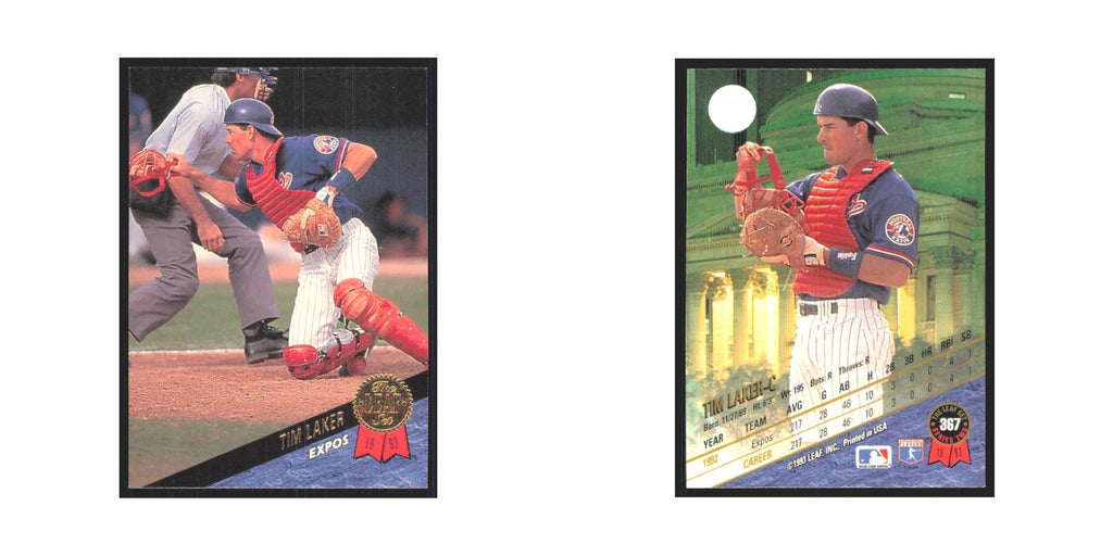 1993 Leaf Tim Laker Montreal Expos #367