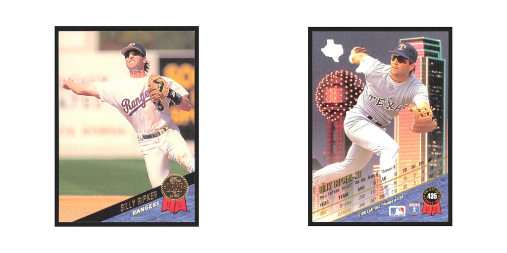 1993 Leaf Billy Ripken Rangers #435