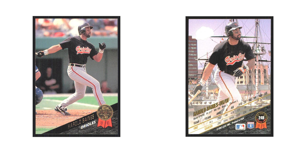 1993 Leaf Harold Baines Orioles #249