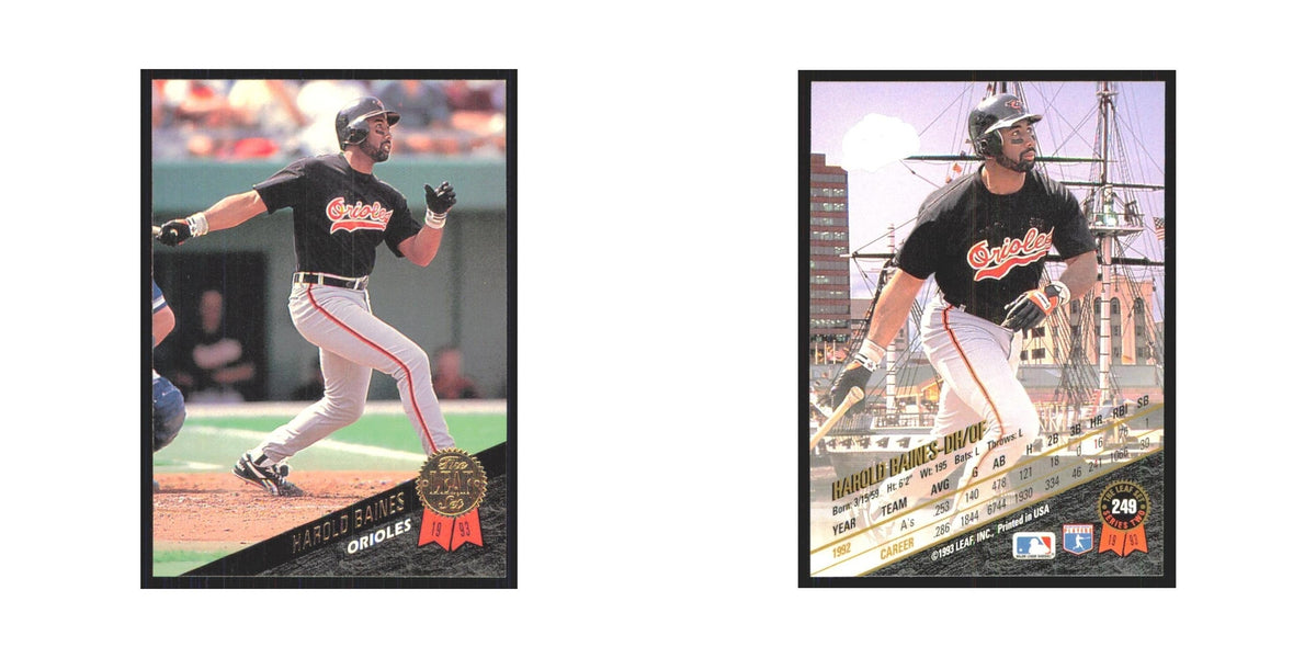 1993 Leaf Harold Baines Orioles #249