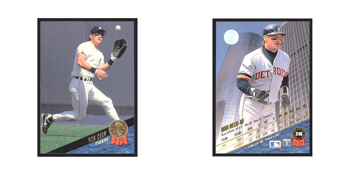 1993 Leaf Rob Deer Tigers #246