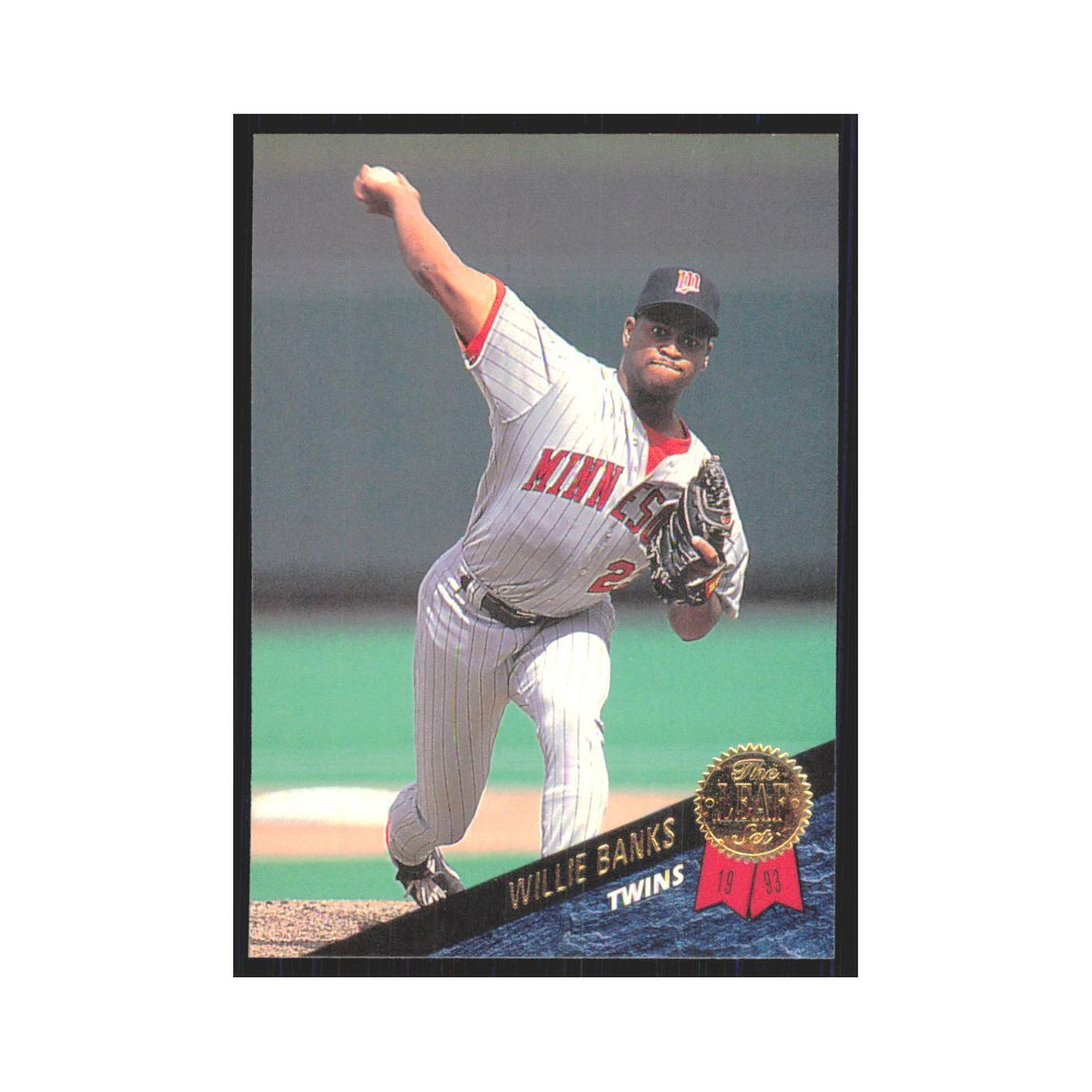 1993 Leaf Willie Banks Twins #351