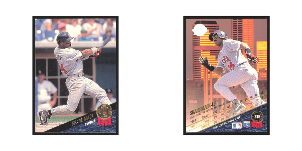 1993 Leaf Shane Mack Twins #315