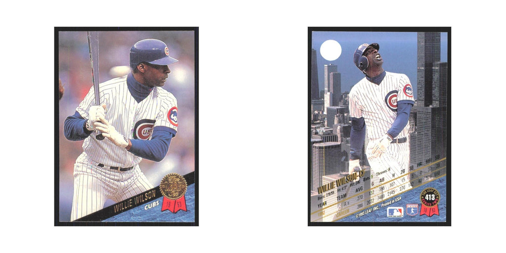 1993 Leaf Willie Wilson Cubs #413