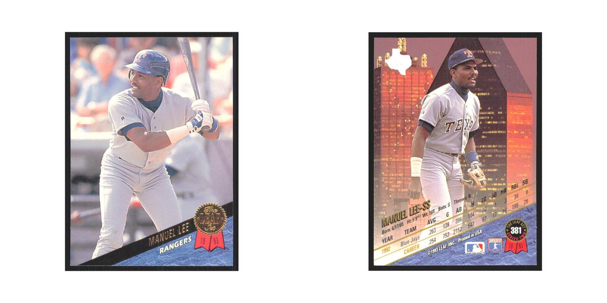 1993 Leaf Manuel Lee Rangers #381
